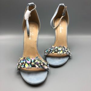 Open Toe Heels with Ankle Strap for Weddings